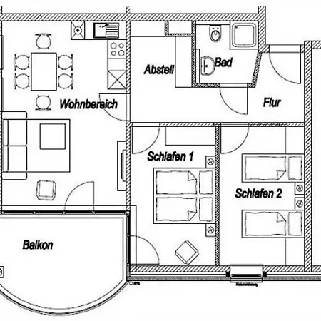 Ferienwohnung-308-hohe-lith-duhnen-mit-eigenem-strandkorb-am-strand クックスハーフェン
